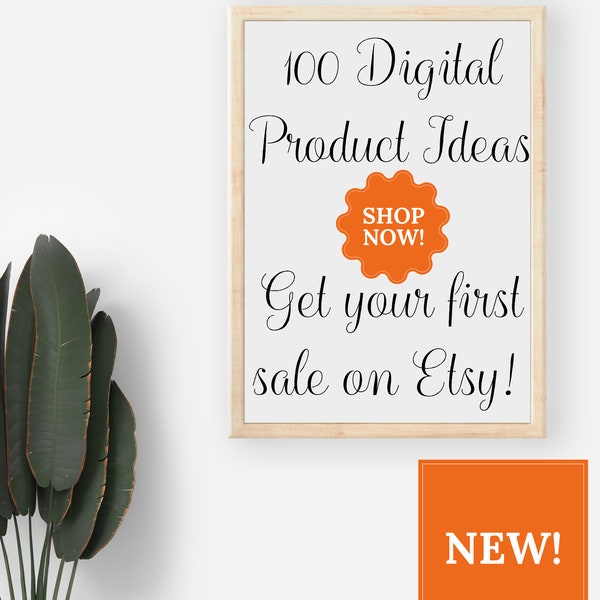 Etsy Digital List. 100 digital product ideas to make your first sales on etsy. High demand digital products to sell
