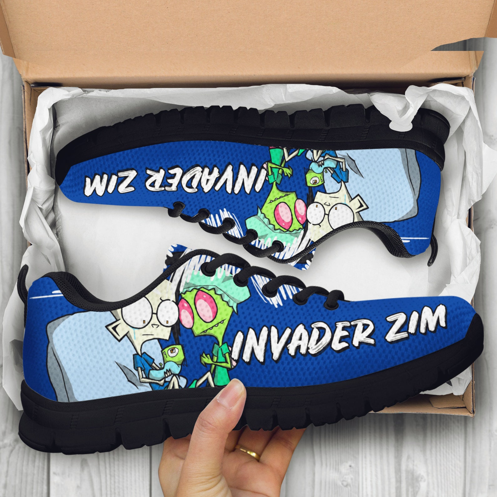 Zim And Dib Casual Sneaker Invader Zim Shoes GIR Sneaker Etsy