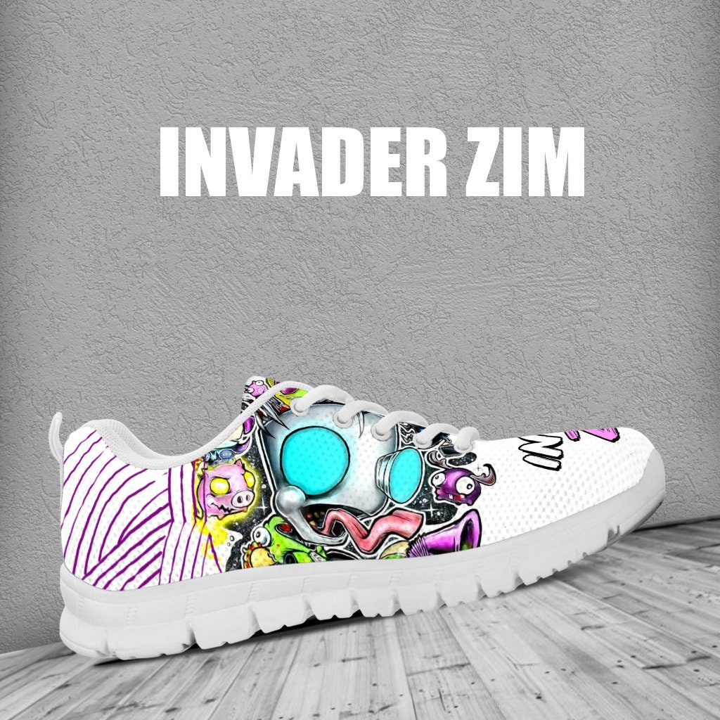 Zim Casual Sneaker Invader Zim Shoes GIR Sneaker Gaz Shoes Etsy