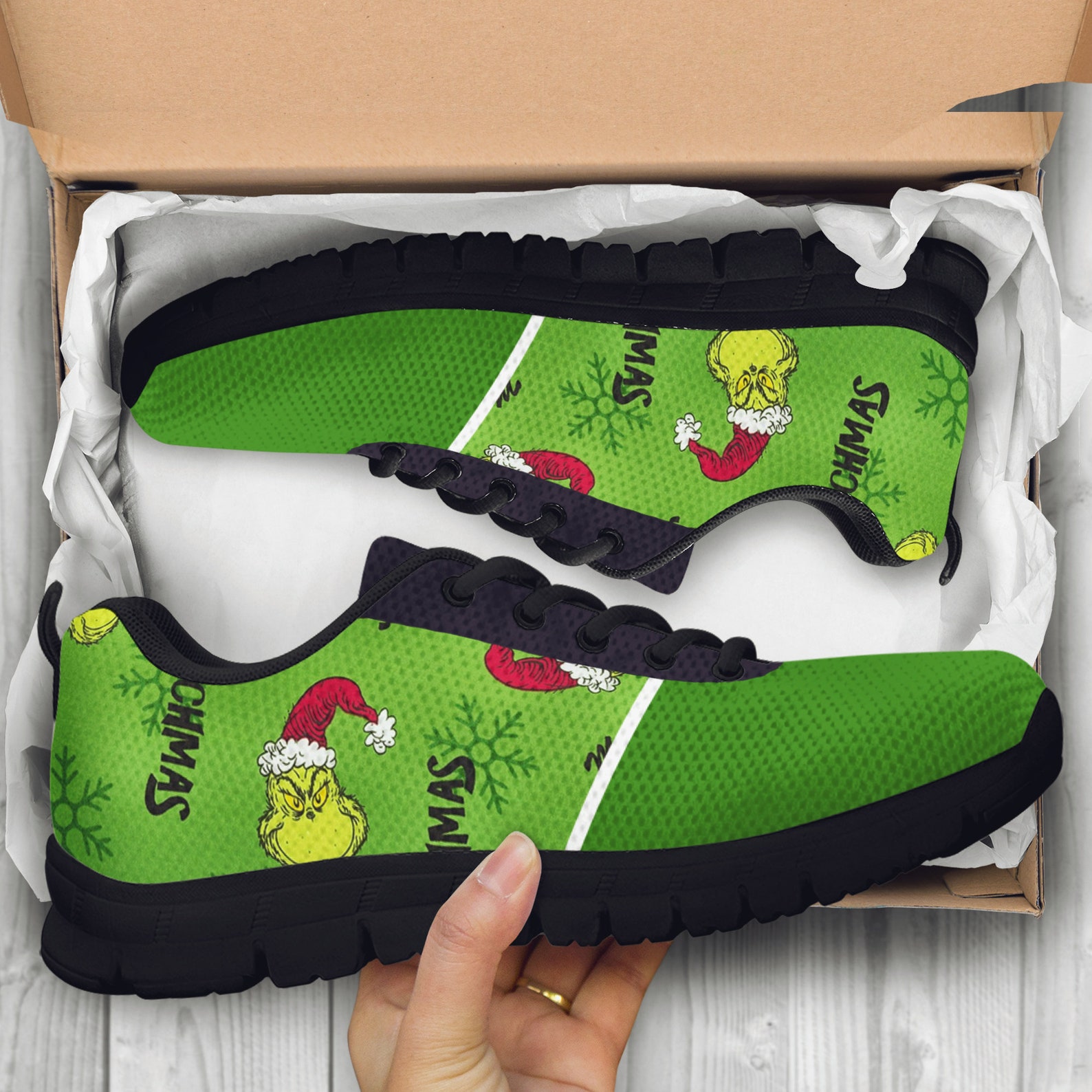 The Grinch Casual Sneaker How the Grinch Stole Christmas Etsy