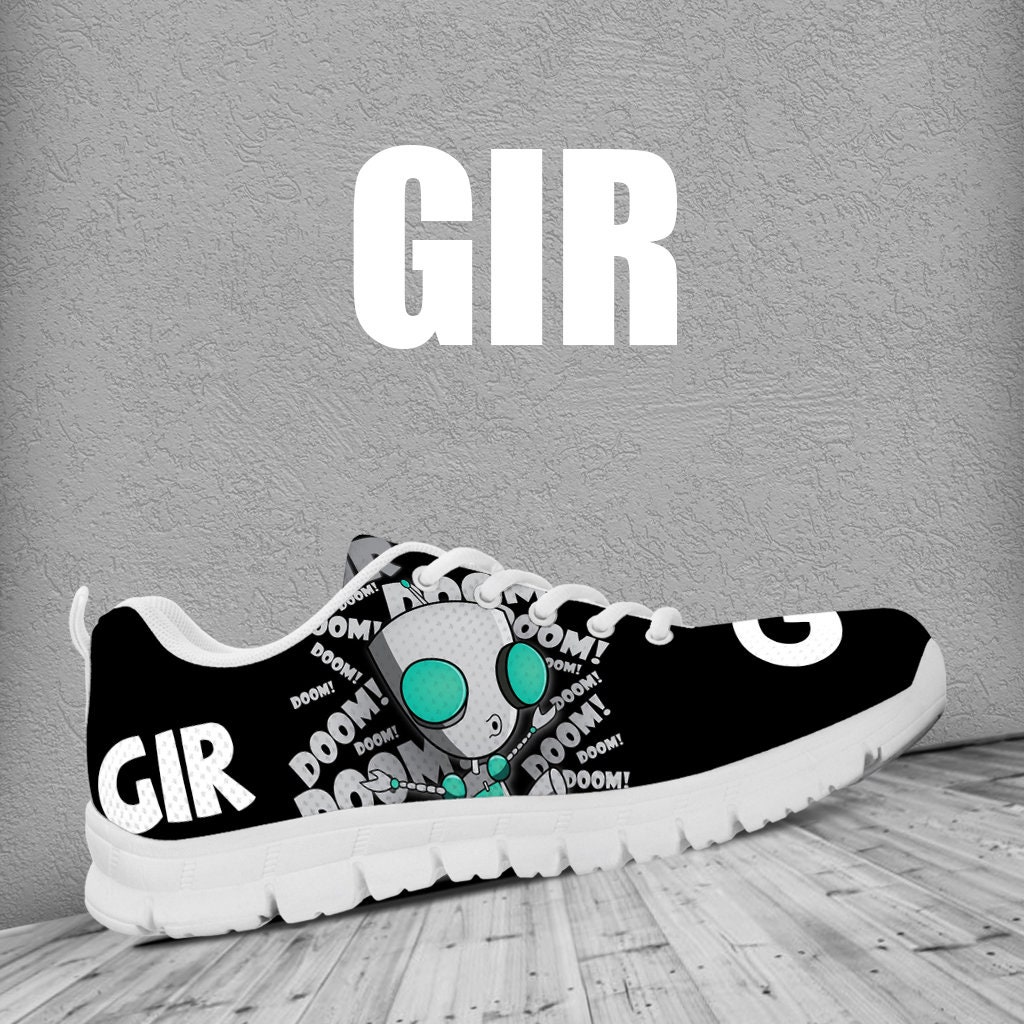 GIR Casual Sneaker Invader Zim Shoes Zim Sneaker Cartoon Etsy