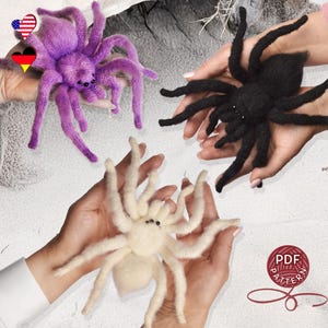 Crochet Pattern – Colorful Tarantulas | Amigurumi Spider PDF Tutorial.
