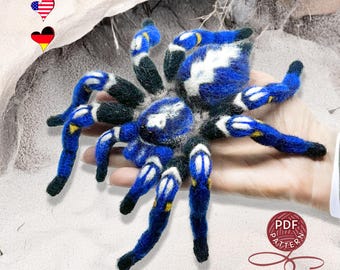 Crochet Pattern – Poecilotheria Metallica Tarantula | Realistic