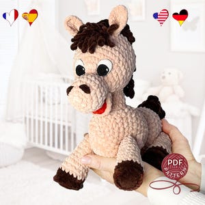 Amigurumi  Horse. Crochet pattern. PDF crochet tutorial.