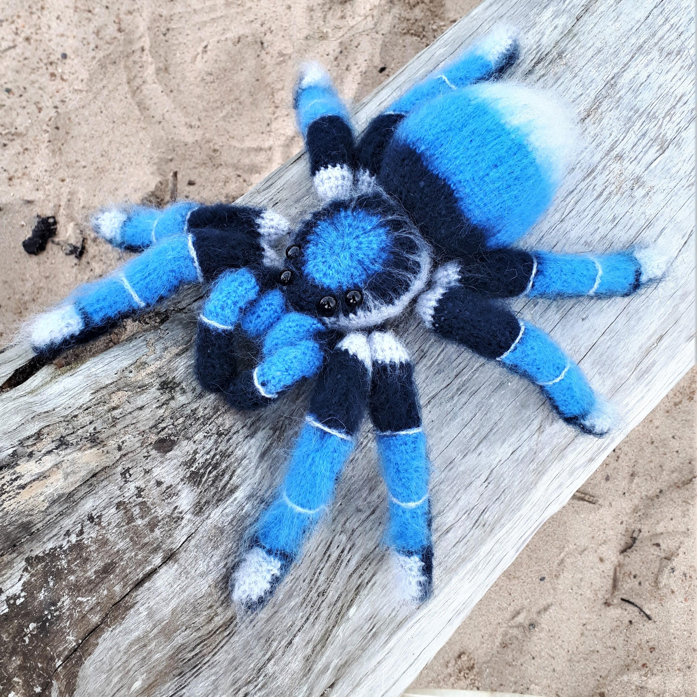 38 Mohair Crochet Patterns for Luxurious Layers, Accessories, and Cozy Home Projects 11 Amigurumi Tarantula Crochet Pattern: Mohair Spiders
