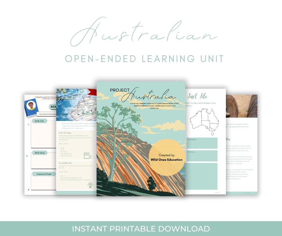 Australia Homeschool Unit Study | Interactive Educational Resource for ...