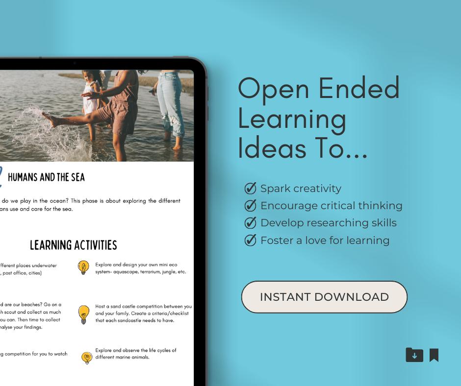 Marine Biology Unit Study| Homeschool Unit Study | Open Ended Project ...