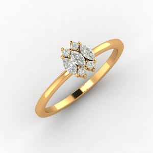 925 sterlingsilver diamantring för kvinnor delikat ädelsten moissanit statement minimalistisk 14k massivt guld förlovningsring tunn present kvinna