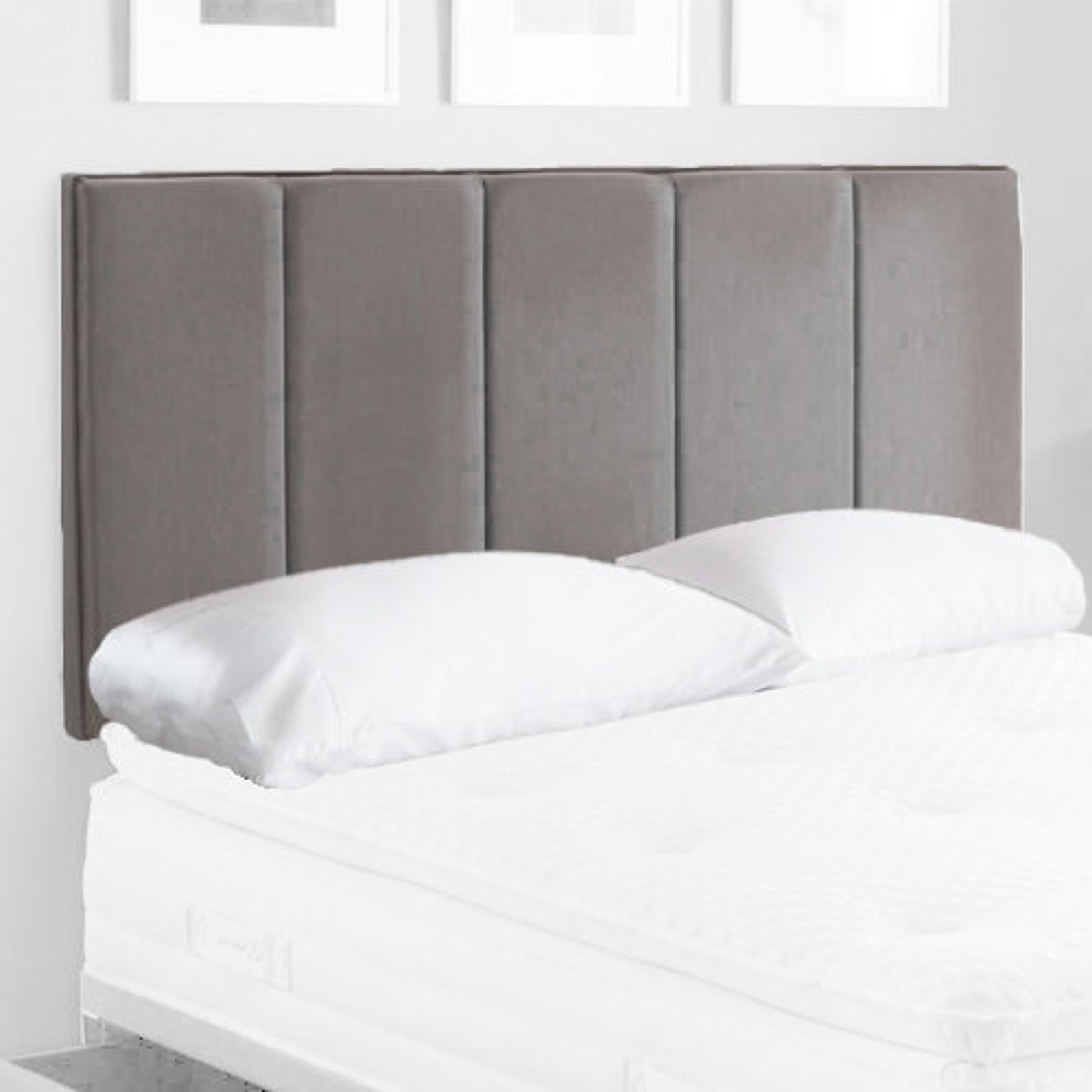 5 Panel Plush Velvet Bed Headboard in 20 3FT 4FT 4FT6 Etsy