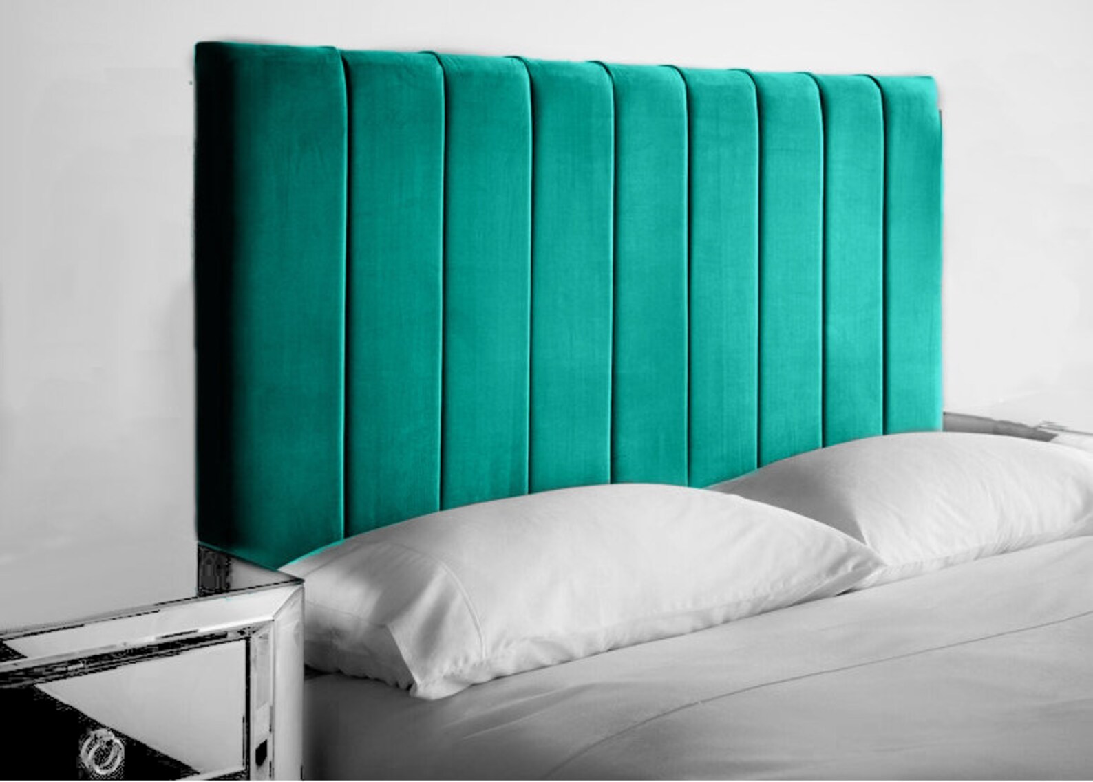 9 Panel Plush Velvet Bed Headboard in 20 3FT 4FT 4FT6 Etsy