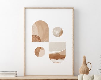 Archway Art Print | Geometric Abstract PRINTABLE Wall Art | Geometric Arch | Boho Decor | Neutral Home Decor | DIGITAL DOWNLOAD