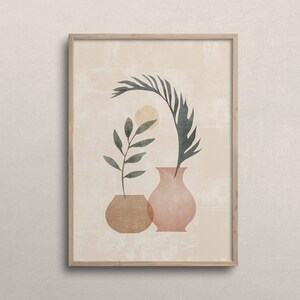 Botanical Prints, Neutral Wall Art, Digital Download, Boho Wall Decor, Plant Wall Art, Minimalist Wall Art, Boho Plant Print, Printable Art