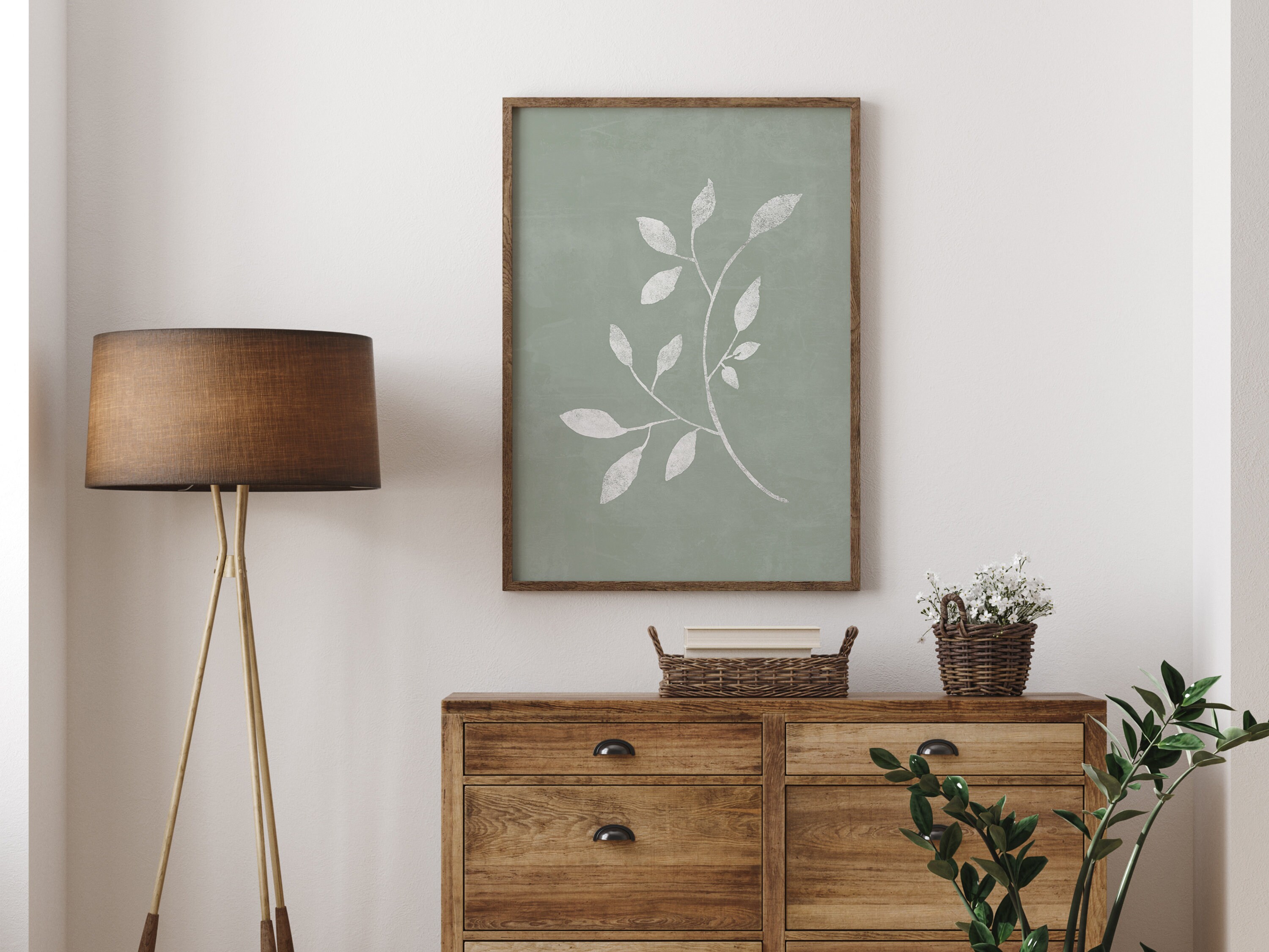 Sage Green Decor PRINTABLE Wall Art Botanical Print | Etsy