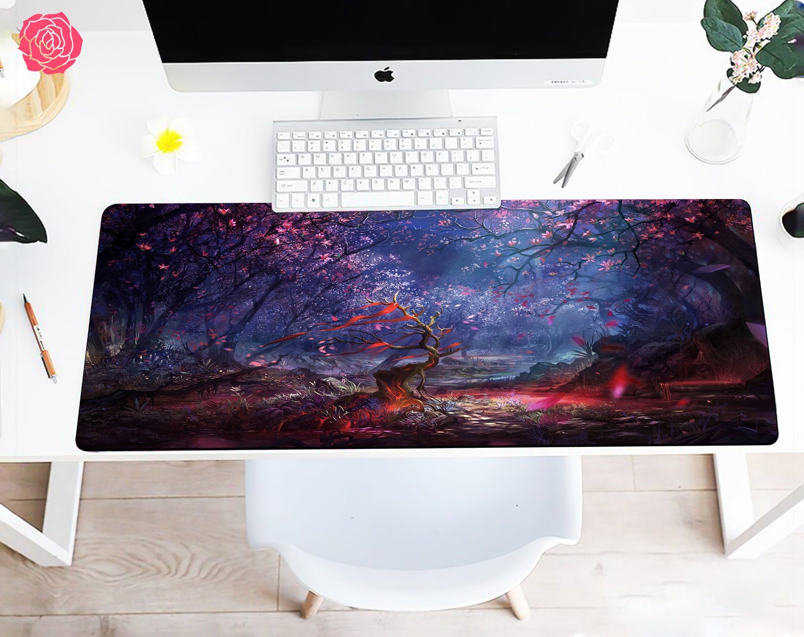 Personalized Mouse pad Japan Sakura Blossom Mouse Pad Etsy