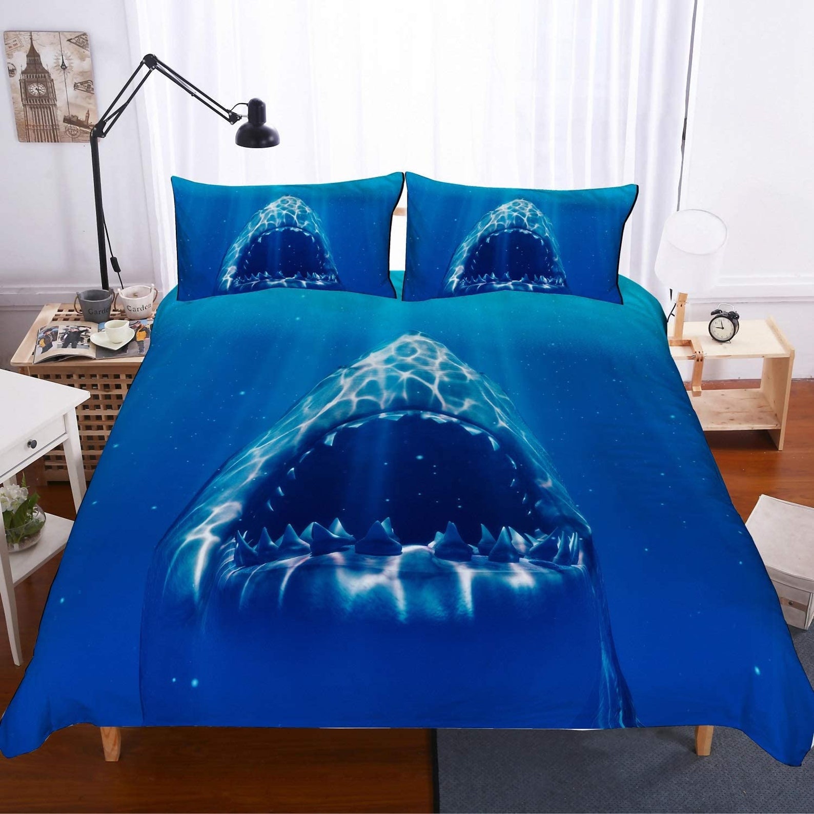 Shark Bedding Set Sea Animal Bedding Set 3D Fish Bedding Set Etsy