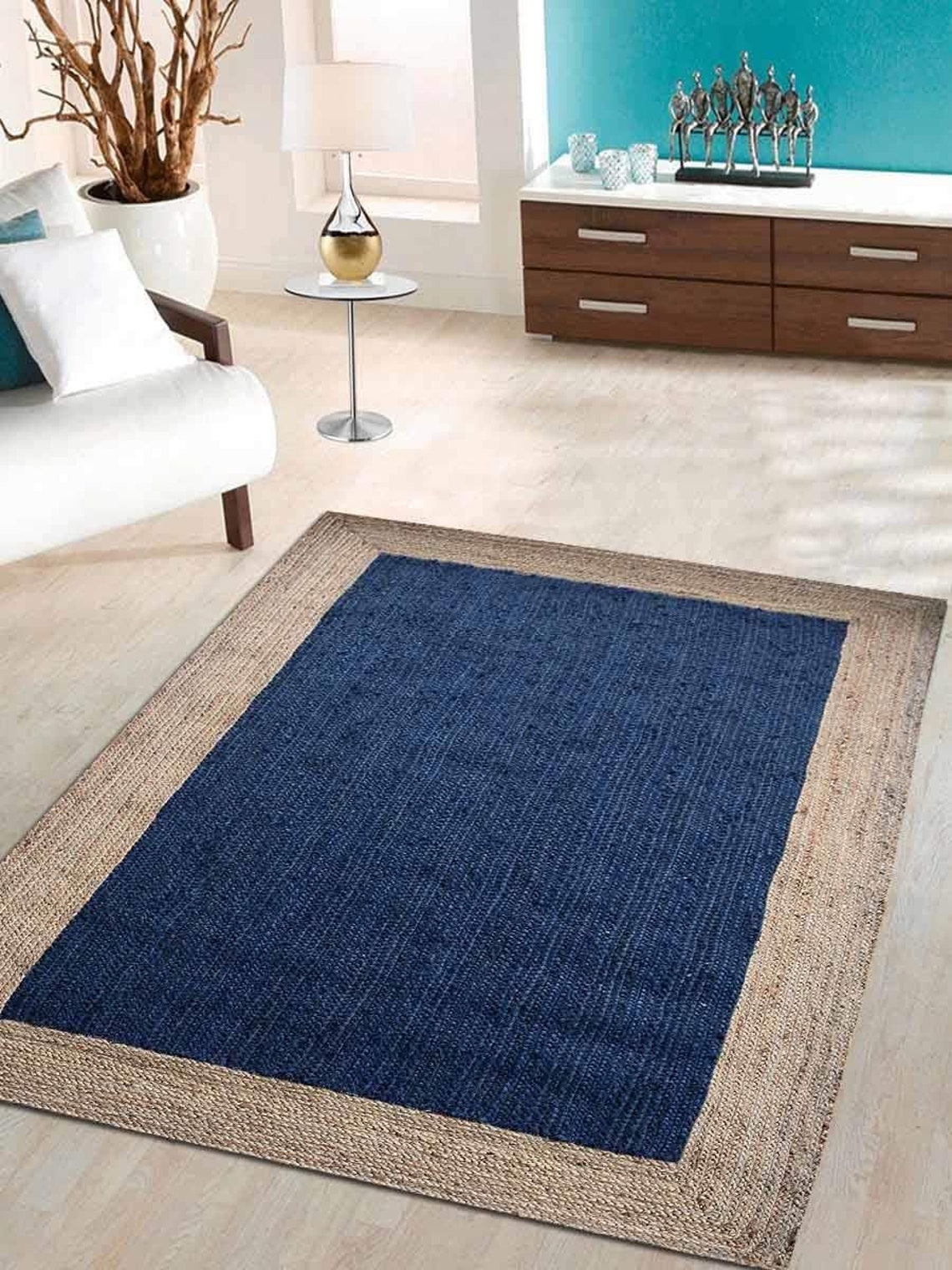 2x3 10x14 Ft. Beautiful Jute Rug Rug For Living Room Large Etsy