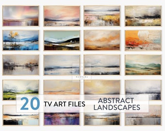 tv art abstract landscapes bundle of 20 | abstract frame tv art | tv artwork | samsung frame tv art | tv art download | the frame tv art