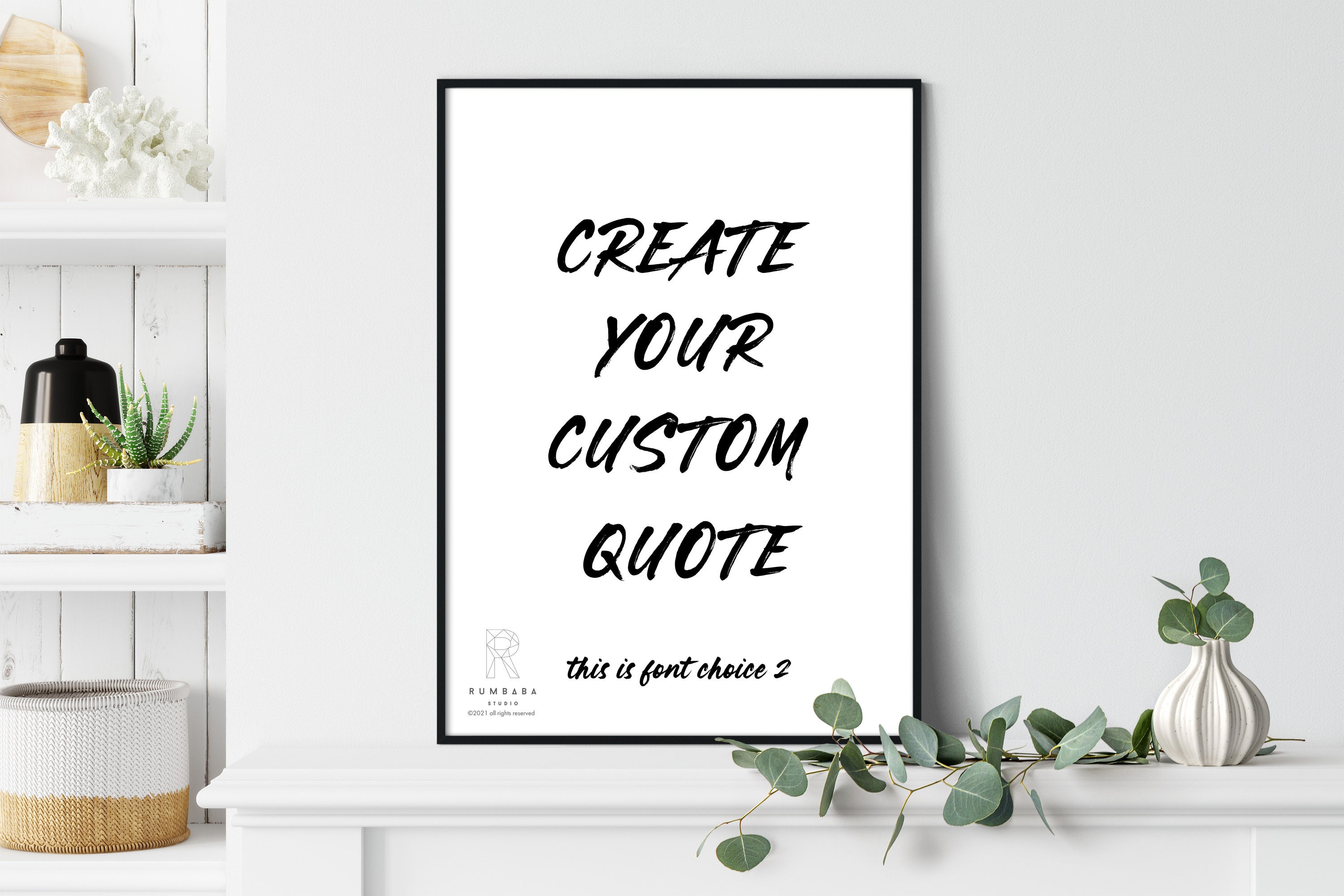 Custom Quote Print Personalised Wall Art Print or Digital Etsy