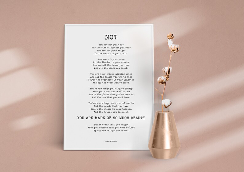 Printable Teen Bedroom Poem Instant Download Various Size Etsy