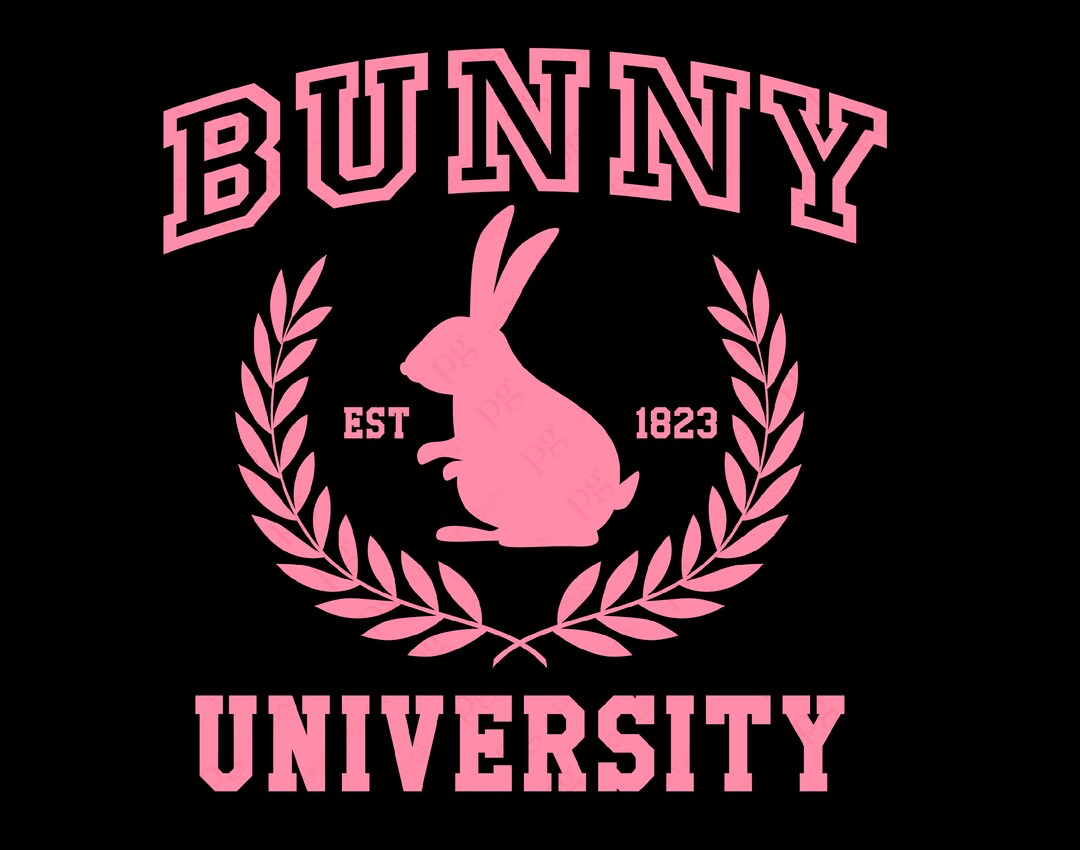 Bunny University Svg Png, Funny Easter Svg, Easter University Svg