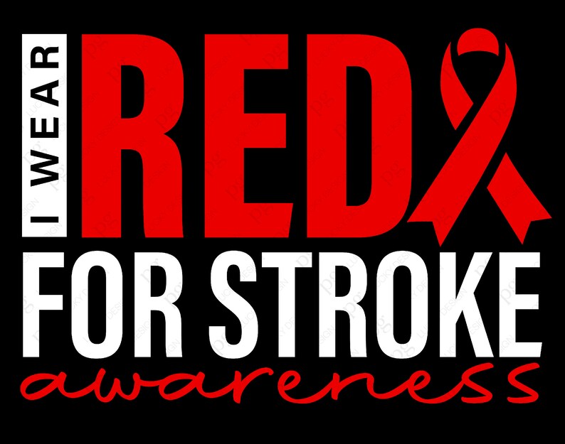 Llevo rojo Svg Png, Stroke Awareness Svg, Red Awareness Svg, Stroke Svg ...
