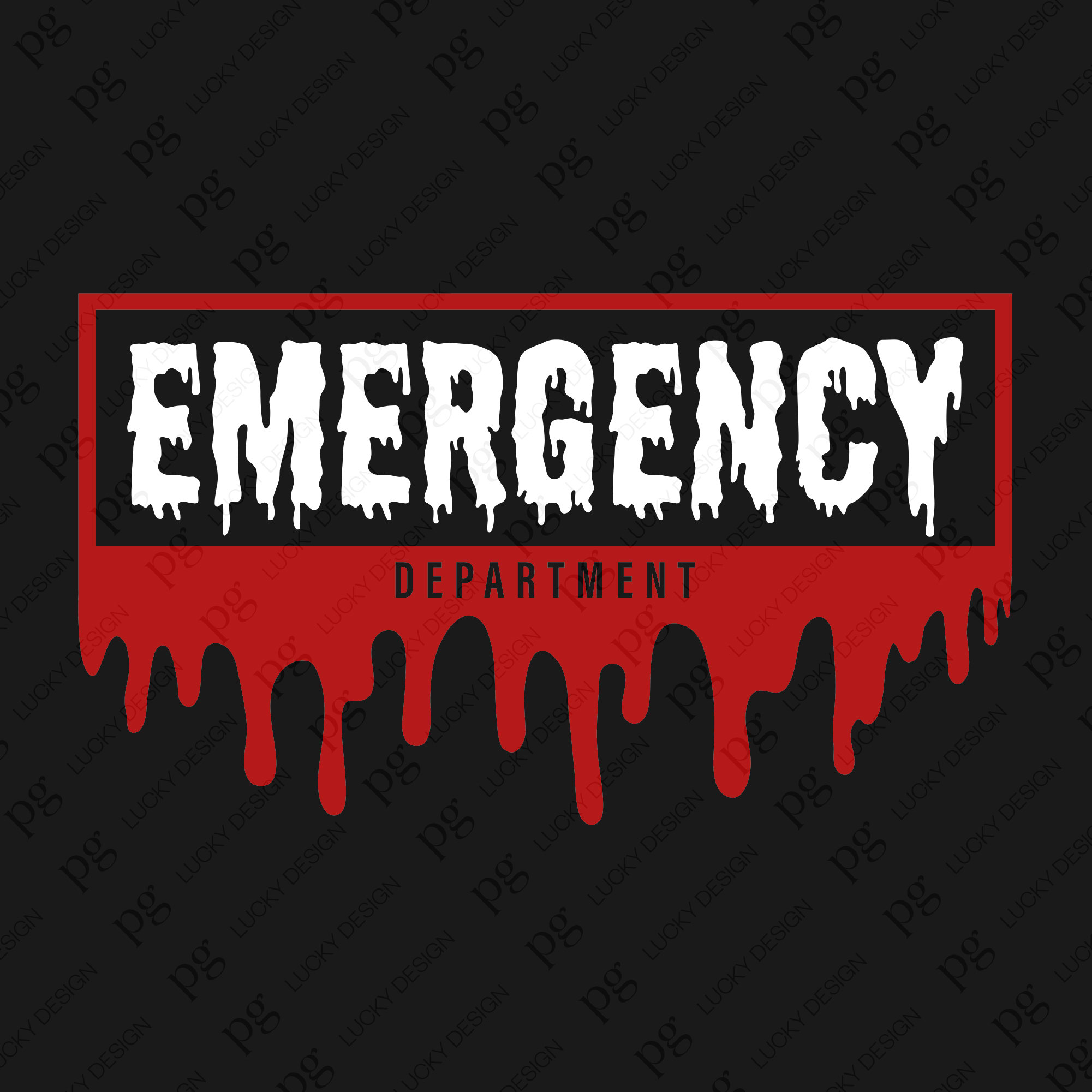 Emergency Department Svg Png, ER Nurse Vibes Svg Png, Spooky Season Svg, Halloween Bolld Drip, Digital Download Sublimation PNG & SVG Cricut