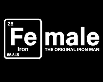 Female The Original Iron Man Svg Png, Female Definition Svg, Feminist Svg, Woman Up Digital Download Sublimation PNG & SVG File For Cricut