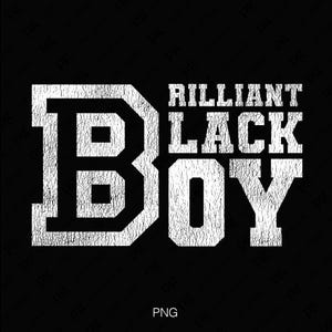 Brillante niño negro Svg Png, Orgulloso niño negro Svg, Afroamericano Svg, Mes de la historia negra, Descarga digital Sublimación PNG y SVG Cricut