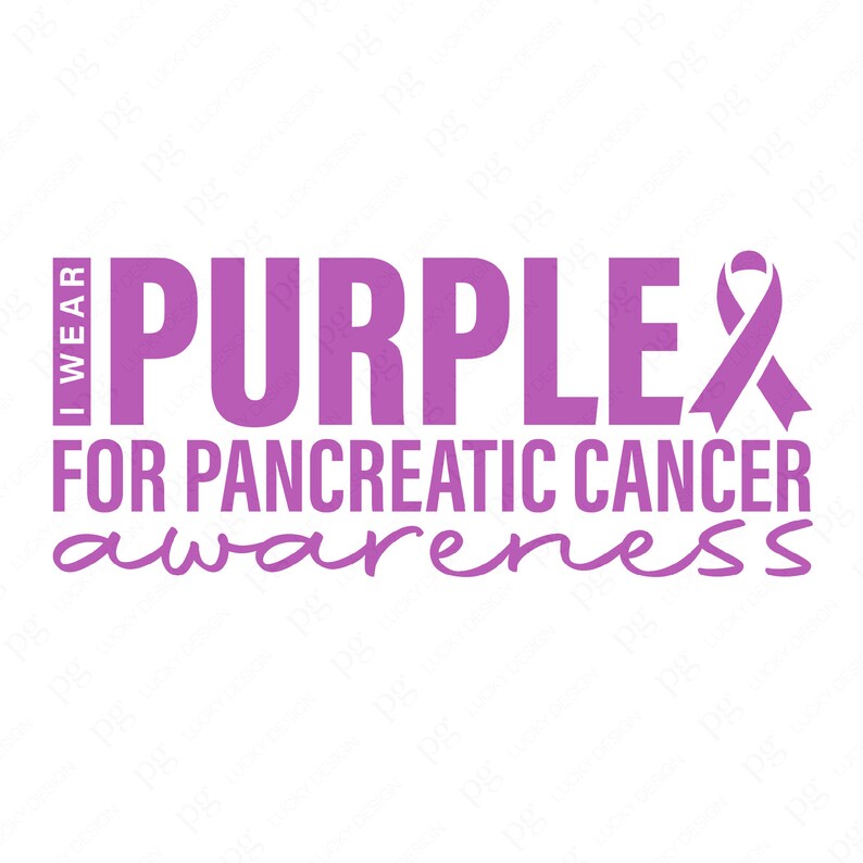 In November I Wear Purple Svg Png, Pancreatic Cancer Awareness Svg ...