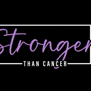 Más fuerte que el cáncer Svg Png, Concientización sobre el cáncer Svg, Strong Svg, Cancer Svg, Cancer Survivor Descarga digital Sublimación PNG & SVG Cricut