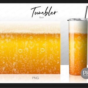 Beer Lover Skinny Straight | Tapered Tumbler Png, Father&#39;s Day Beer Decal Gift Full Wrap Skinny Tumblers 20 oz Sublimation File PNG