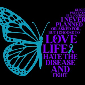 Suicide Prevention is A Journey Svg Png, Suicide Prevention Awareness Svg, Inspirational Svg, Digital Download Sublimation PNG & SVG Cricut