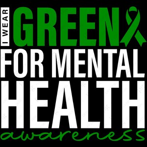 I Wear Green for Mental Health Awareness Svg - Etsy