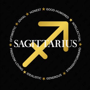 Astrologie Geburtstags-Svg Png, Schütze-Tierkreis-Zeichen, Positives charakteristisches Geschenk, digitaler Download DTF Sublimation PNG und SVG Cricut