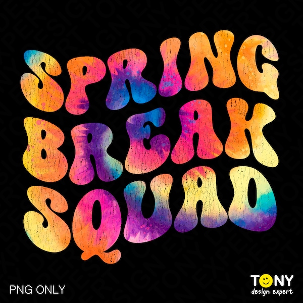 Spring Break Squad Png, Spring Break Png, Spring Break Vibes Png, Holiday Vacation Matching Gift Idea Digital Download DTF Sublimation PNG