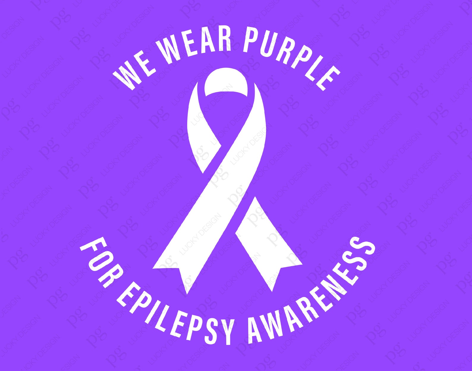 We Wear Purple for Epilepsy Awareness Svg Png, Epilepsy Svg, Purple ...