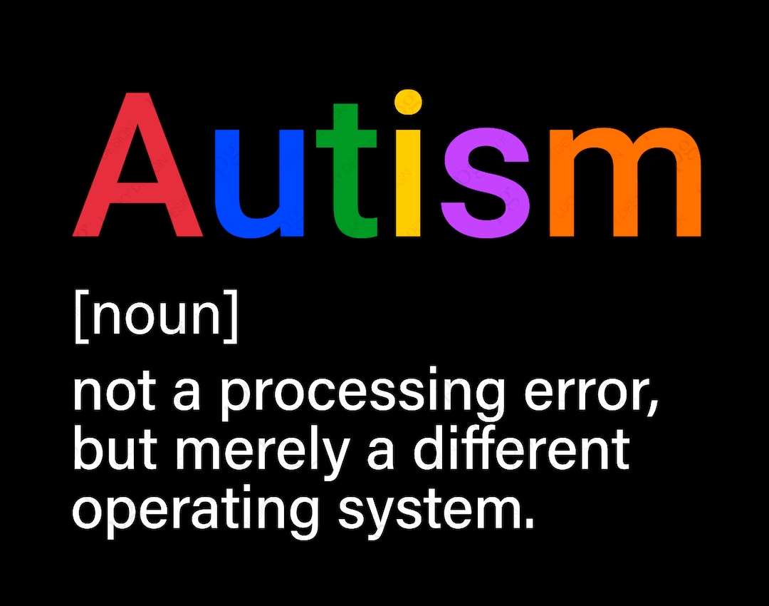 Autism Definition Svg Png, Autism Svg, Autism Awareness Svg, Autism Mom Sped Teacher Gift