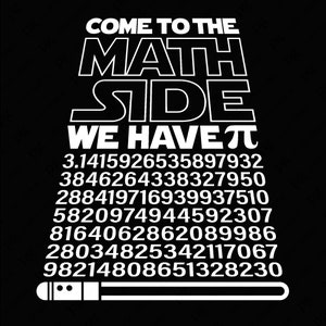 Kom naar de wiskundekant We hebben PI Svg Png, Pi Svg, Funny Pi Day Math Teacher Gift Idea Digitale Download Sublimatie PNG & SVG-bestand voor Cricut