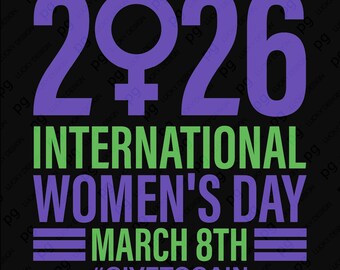 International Women's Day Svg Png: Give To Gain Feminist Empower Support (Digital Download)