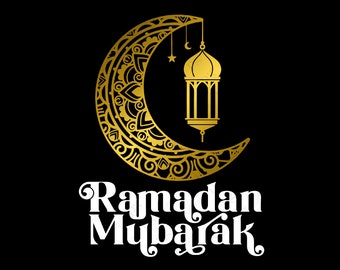 Ramadan Mubarak Svg Png, Ramadan Svg, Ramadan Eid Islamic Svg, Ramadan Decoración Regalo Descarga digital Sublimación PNG & Cricut Archivo SVG