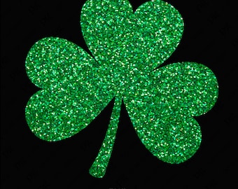 Faux Glitter Kleeblatt Png, Lucky Shamrock Png, St Patricks Day Png, Faux Glitter Kleeblatt Png, irischer Png, digitaler Download Sublimation PNG