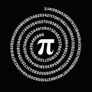 Espiral Pi Svg Png, Pi Svg, 3.14 Svg, Pi Day Svg, Idéia de presente engraçado para professor de matemática, download digital DTF Sublimação PNG e SVG Cricut