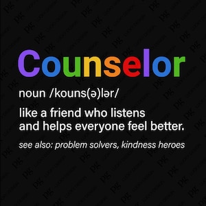 Counselor Definition Svg Png, Back to School, Counselor Svg, Funny Counselor Appreciation Gift Digital Download Sublimation PNG & SVG Cricut