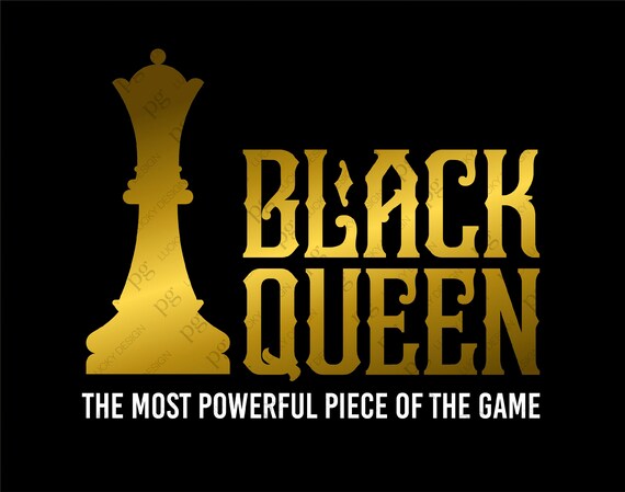 Black Queen the Most Powerful Piece in the Game SVG Chess 