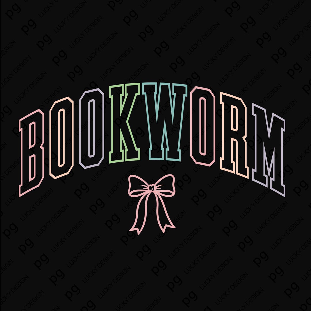 Bookworm Svg Png : Librarian Day Shirt, Book Lover Gift Varsity Design ...
