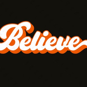 Believe Christmas SVG, Believe Svg, Christmas Svg, Believe Cut Files svg, Christmas Word Digital Download Sublimation Cricut File SVG & PNG
