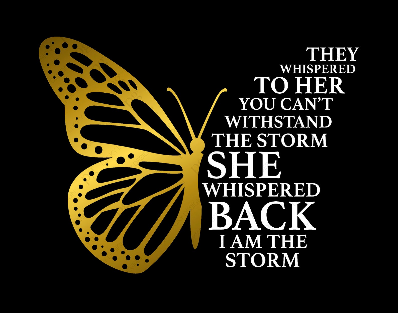 They Whispered to Her You Cant Withstand the Storm She Etsy