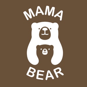 Mamá Oso Svg, Linda Madre Mamá Mamá Nueva Mamá Piel Mamá Camisa Svg, Regalo del Día de la Madre, Descarga Digital DTG Sublimación Cricut Archivo SVG & PNG