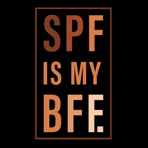 Spf Is My Bff Svg Png, Dermatology Svg, Dermatology Student Svg, Dermatologist Gift Digital Download Sublimation PNG & SVG File For Cricut