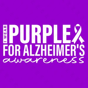 In November I Wear Purple Svg Png, Alzheimer’s Awareness Svg ...